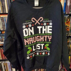 Christmas‎ Naughty List Pullover Sweatshirt Sz XL